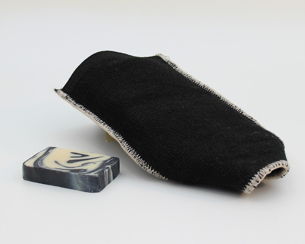 Peelinghandschuh aus Ziegenhaar