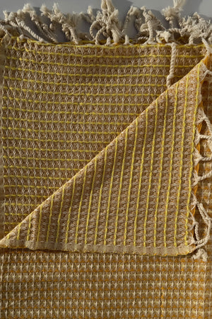 Hamamtuch Granada mit Waffelpique Muster