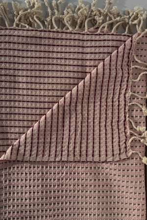 Hamamtuch Granada mit Waffelpique Muster